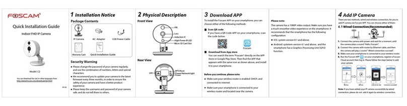 Foscam C2 Manuel utilisateur