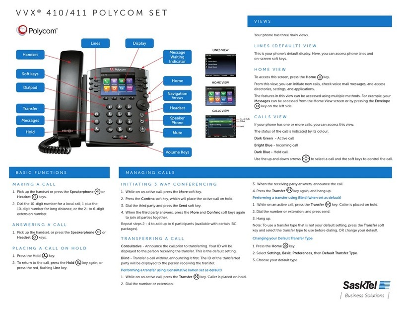 Polycom VVX410 Manuel utilisateur
