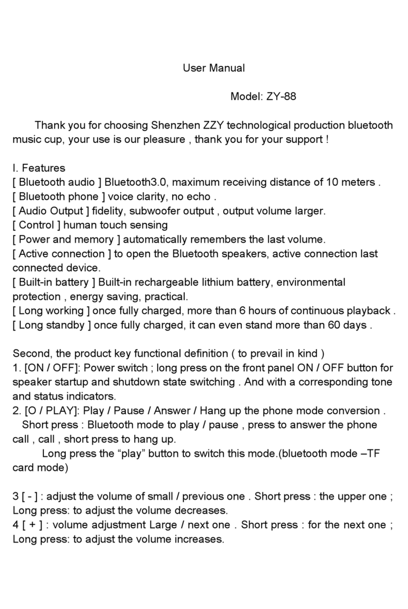ZZY ZY-88 Manuel utilisateur