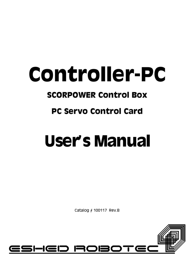 Eshed Robotec Controller-PC Manuel utilisateur
