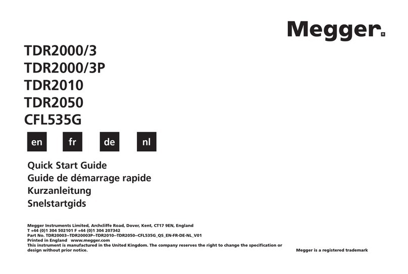 Megger TDR2000/3 Manuel utilisateur