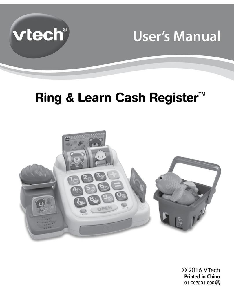 V-tech Ring & Learn Cash Register Manuel utilisateur