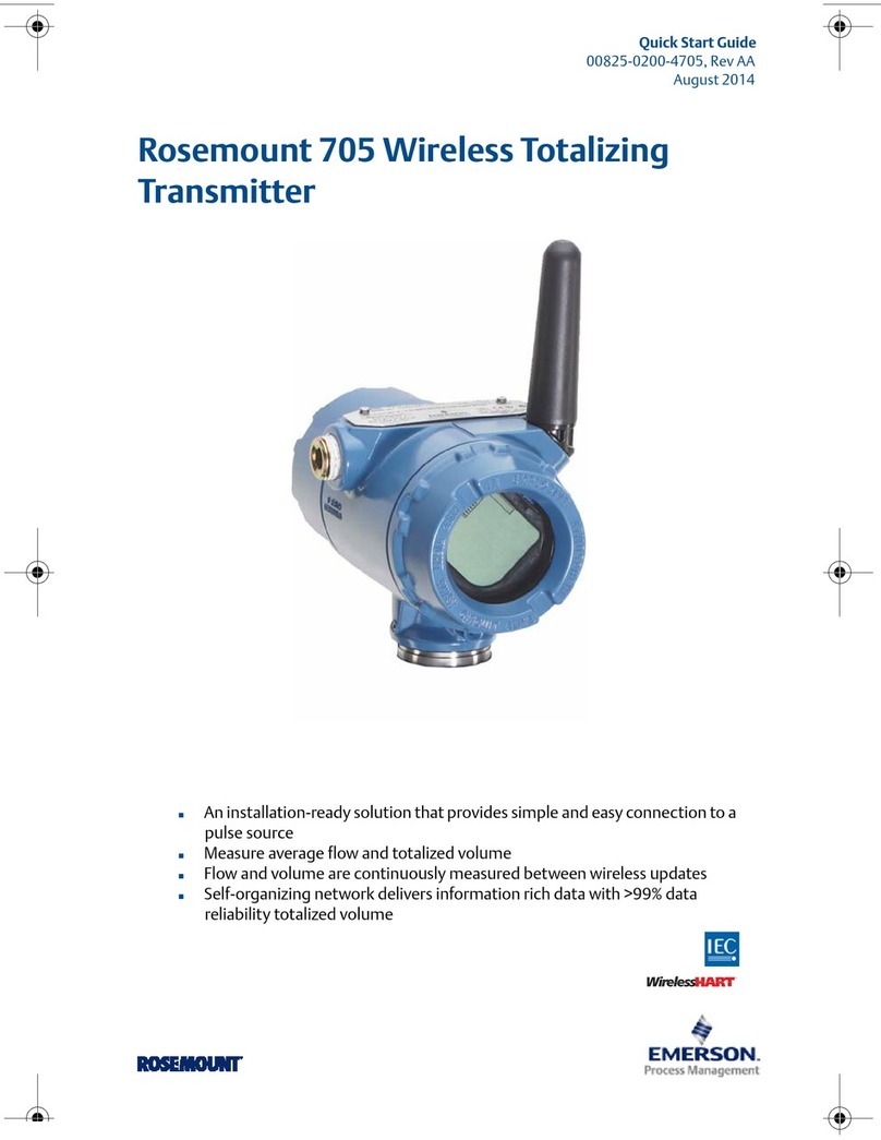 Emerson Rosemount 705 Manuel utilisateur