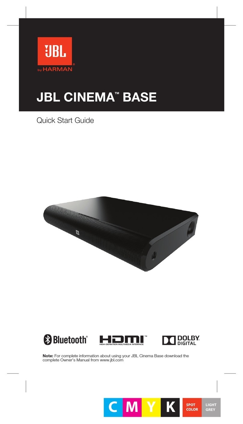 JBL CINEMA BASE Manuel utilisateur