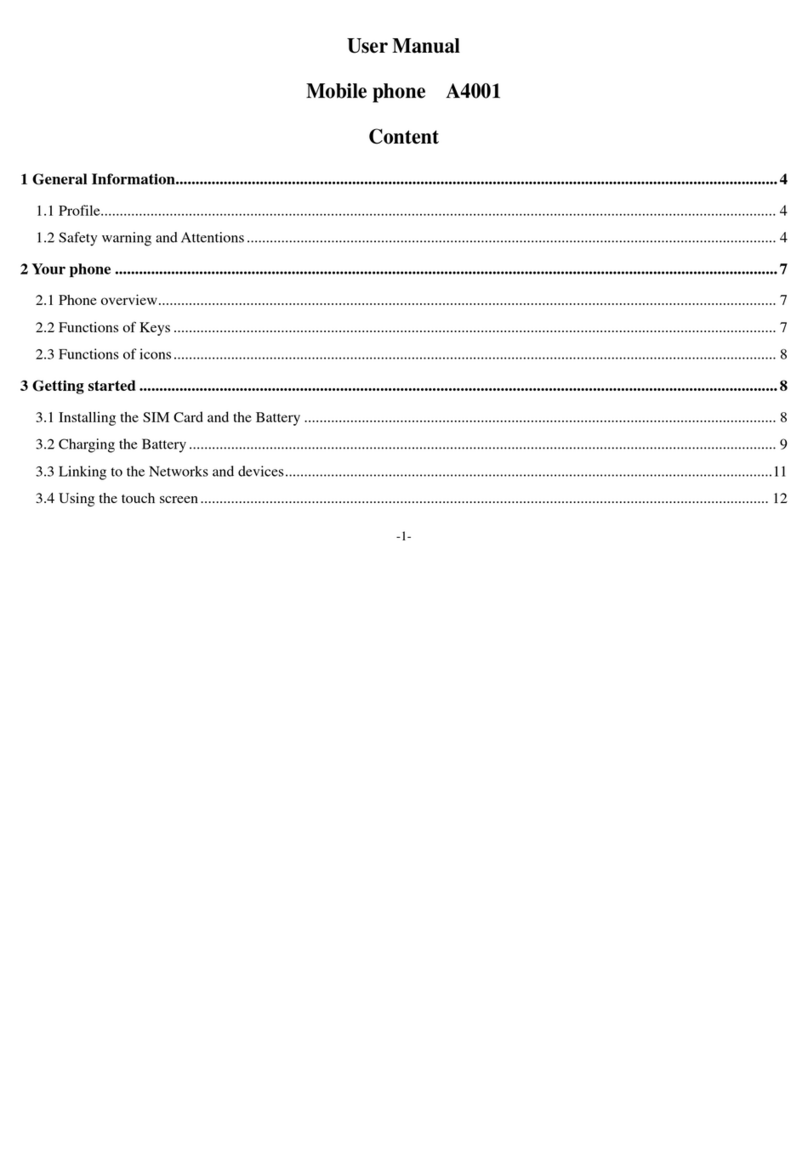 Fero A4001 Manuel utilisateur