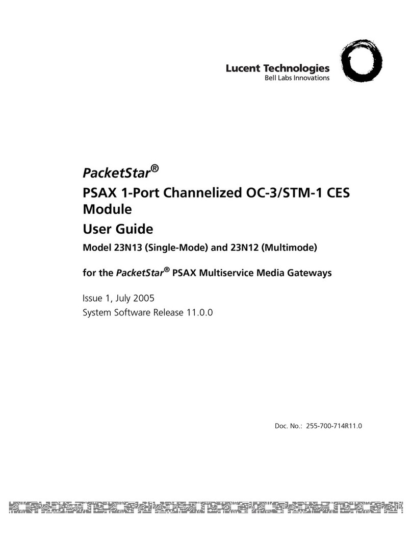 Lucent PacketStar PSAX Manuel utilisateur