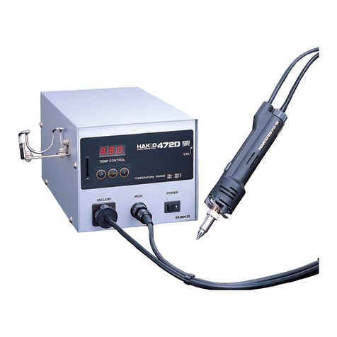 Hakko Electronics 807 Manuel utilisateur Hakko Electronics 807 Manuel utilisateur