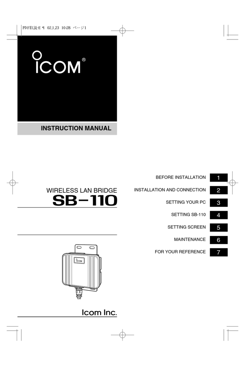Icom SB-110 Manuel utilisateur