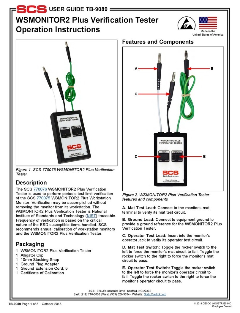 SCS WSMONITOR2 Plus Manuel utilisateur