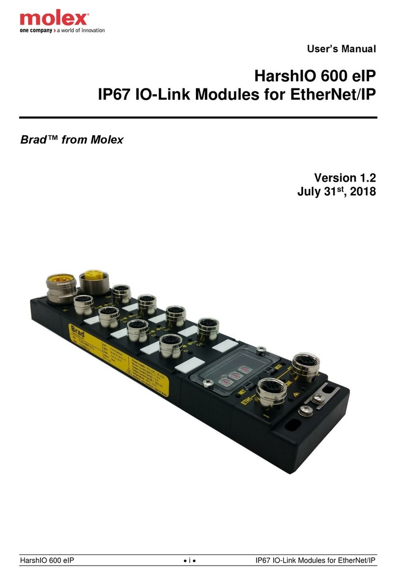 molex BradControl HarshIO 600 eIP Manuel utilisateur