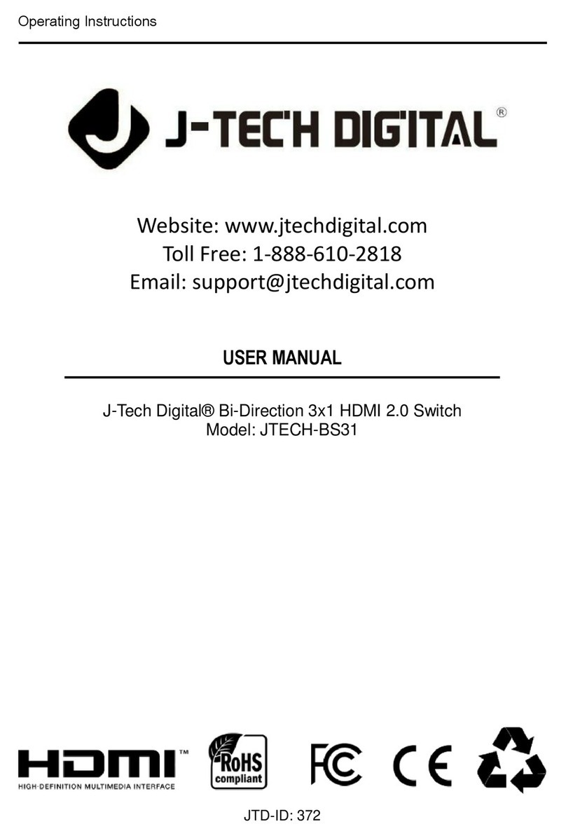 J-Tech Digital JTECH-BS31 Manuel utilisateur