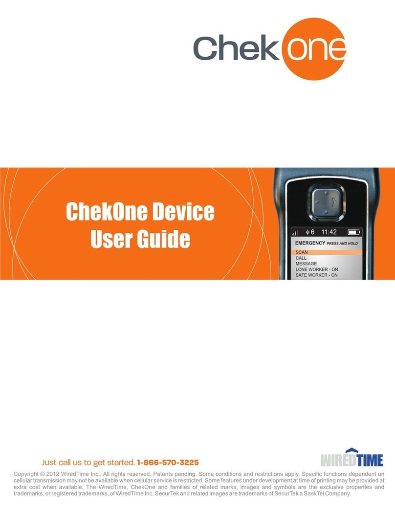 WiredTime ChekOne Manuel utilisateur