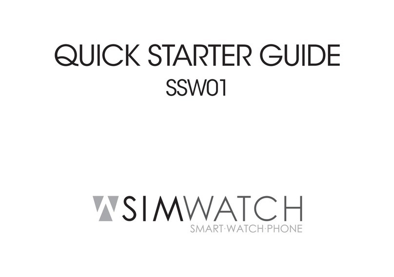 SIMWATCH SSW01 Manuel de l'opérateur