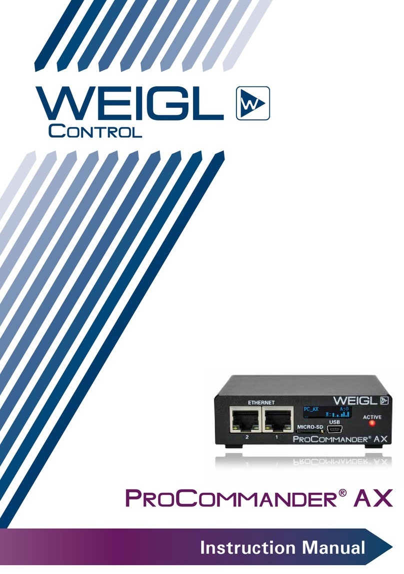 WEIGL ProCommander AX Manuel utilisateur