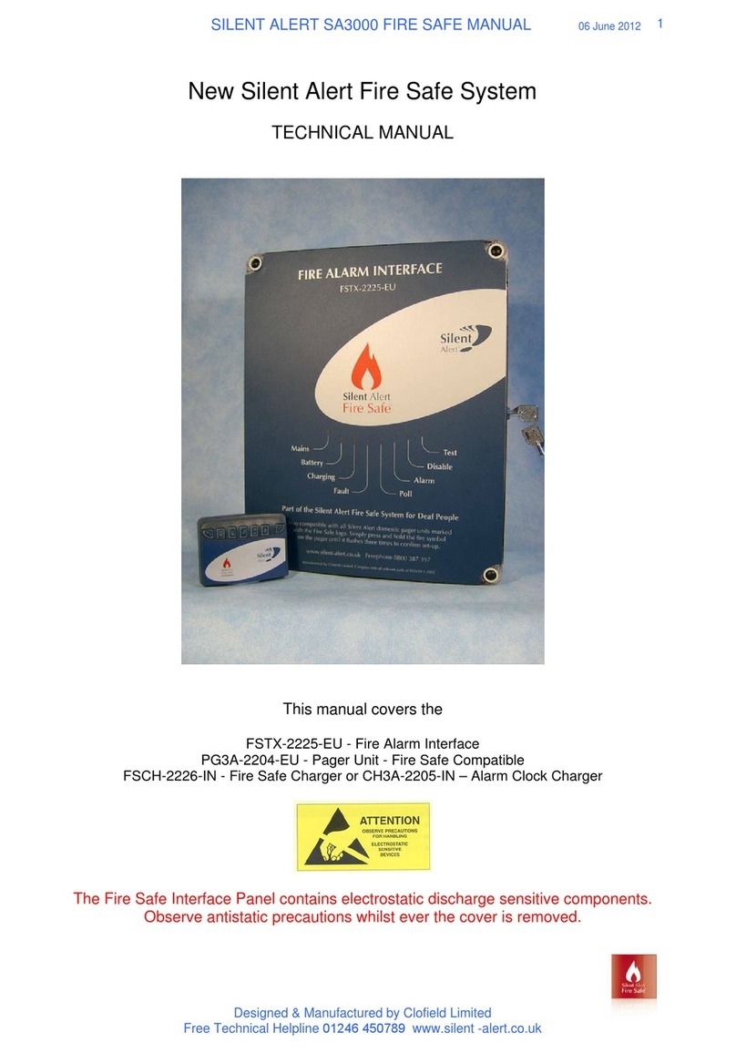 Silent Alert SA3000 Manuel utilisateur Silent Alert SA3000 Manuel utilisateur