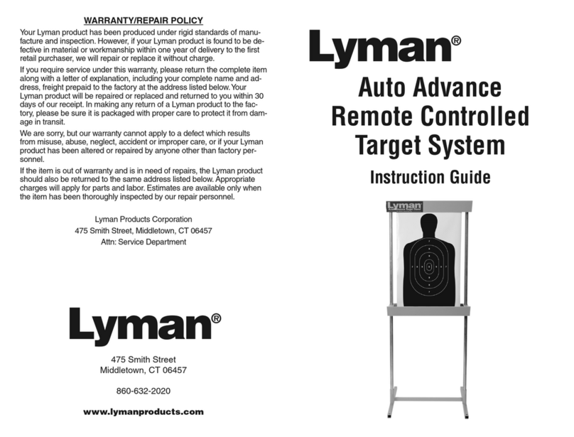 Lyman Auto Advance Remote Controlled Target System Manuel