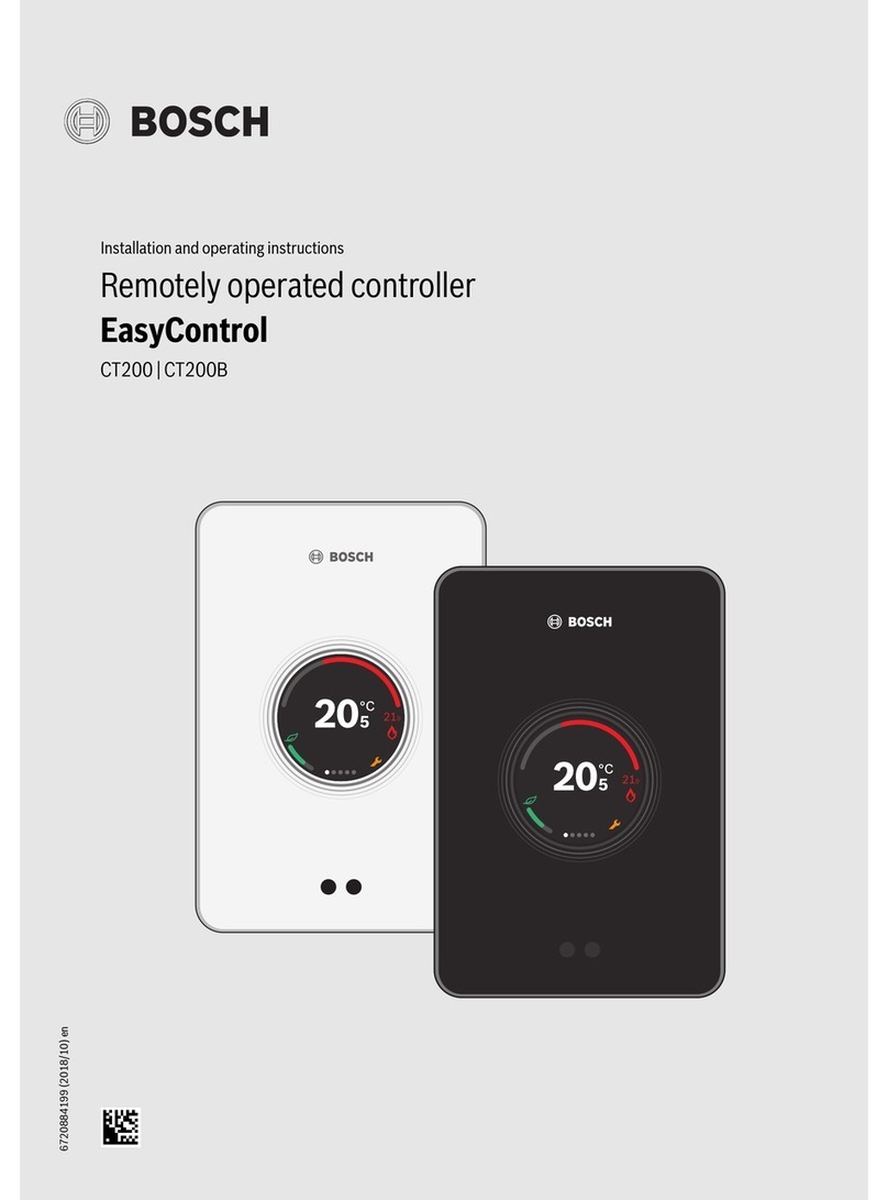 Bosch EasyControl CT200B Manuel utilisateur Bosch EasyControl CT200B Manuel utilisateur
