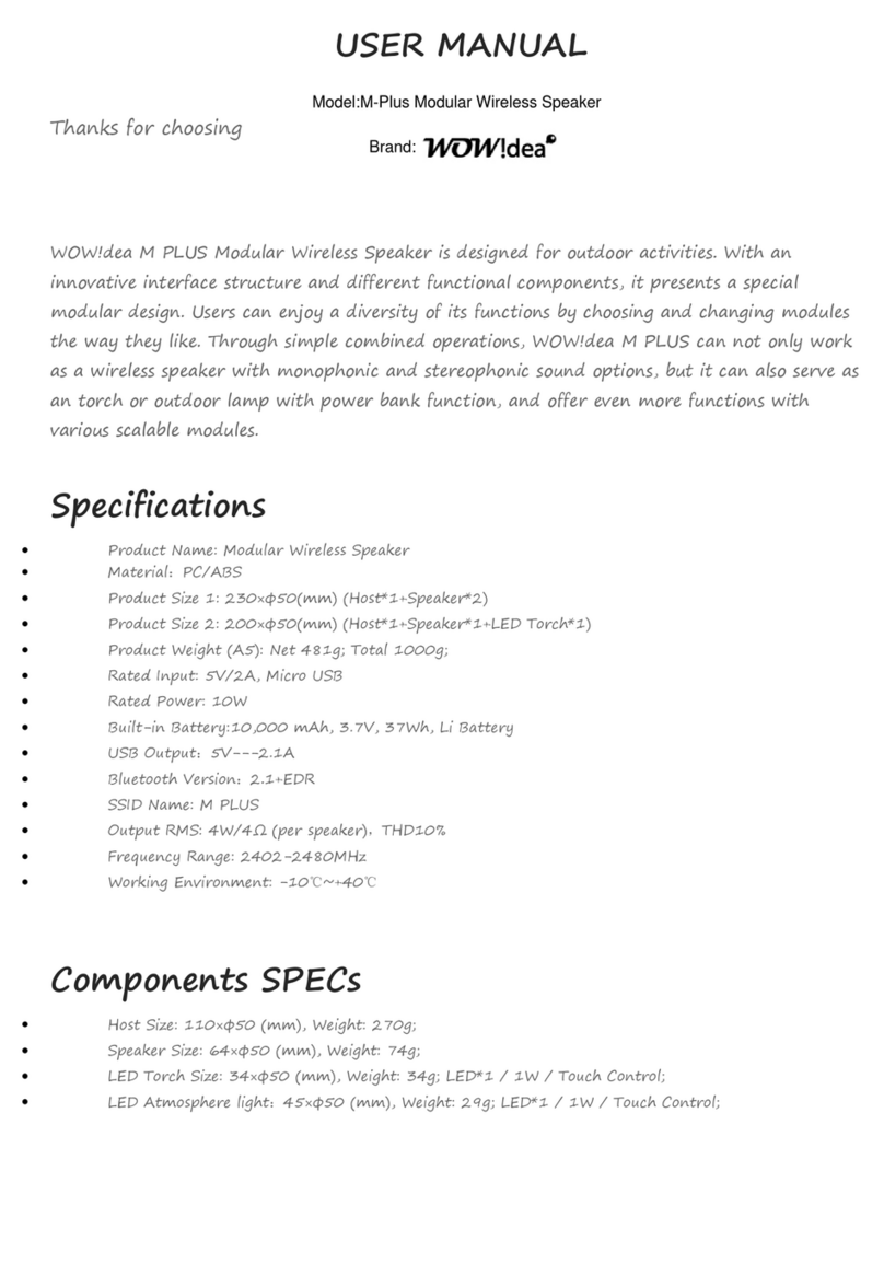 WOW!dea M PLUS Manuel utilisateur