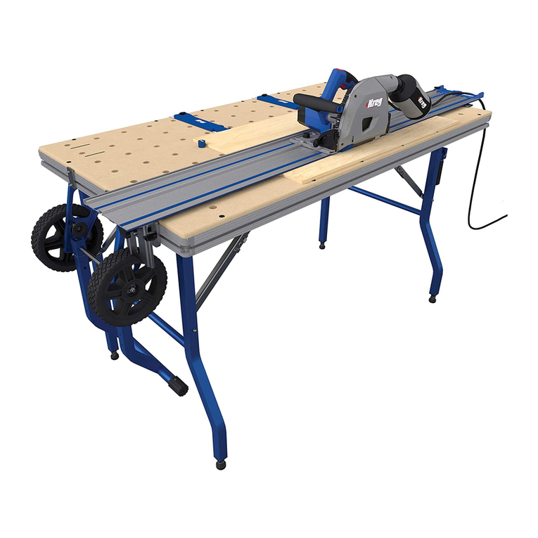 Kreg Adaptive Cutting System Project Table Kit Manuel utilisateur