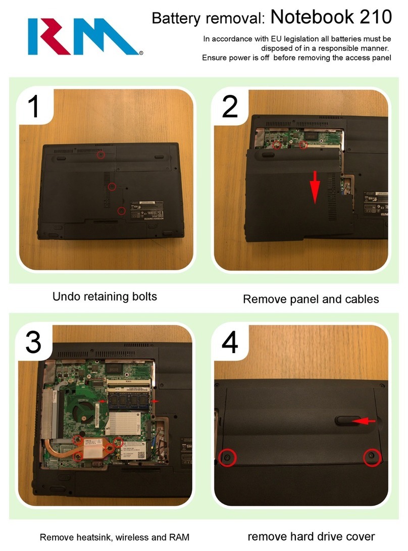 RM Notebook 210 Manuel utilisateur