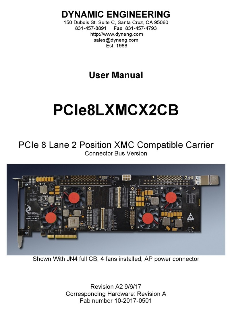 Dynamic Engineering PCIe8LXMCX2CB Manuel utilisateur