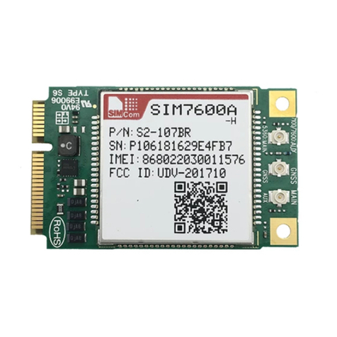 SIMCom Wireless Solutions SIM7600A-H Manuel utilisateur