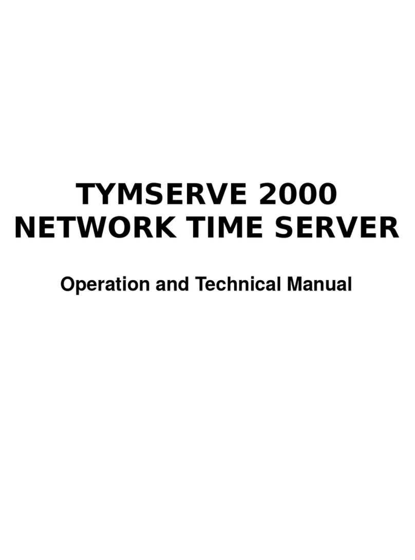 Datum TYMSERVE 2000 Manuel utilisateur