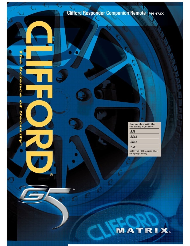 Directed Electronics Clifford G5 Manuel utilisateur Directed Electronics Clifford G5 Manuel utilisateur