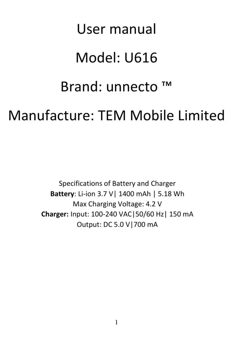 Unnecto U616 Manuel utilisateur