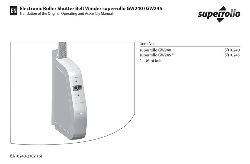 Superrollo GW245 Manuel utilisateur Superrollo GW245 Manuel utilisateur