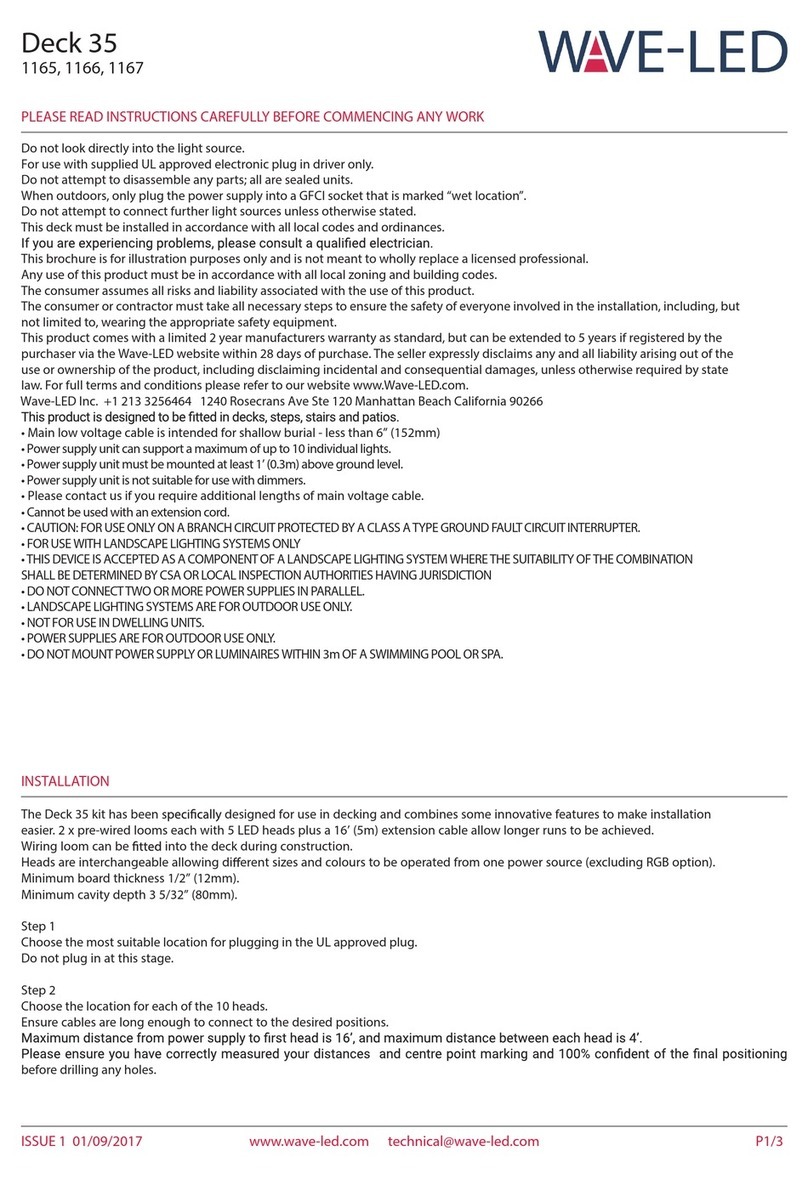 Wave-Led Deck 35 Manuel utilisateur