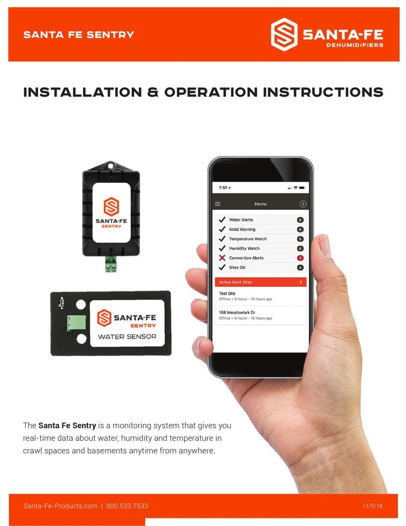 Santa Fe Sentry Instructions d'installation
