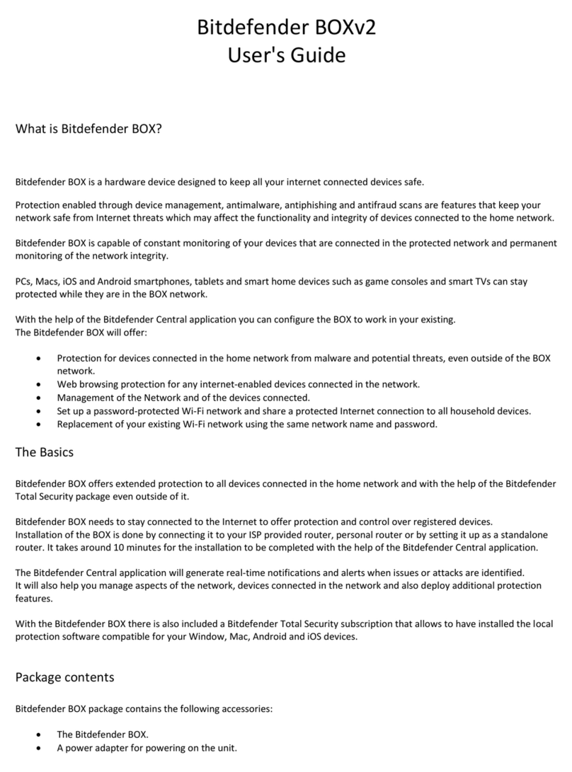 Bitdefender BOXv2 Manuel utilisateur