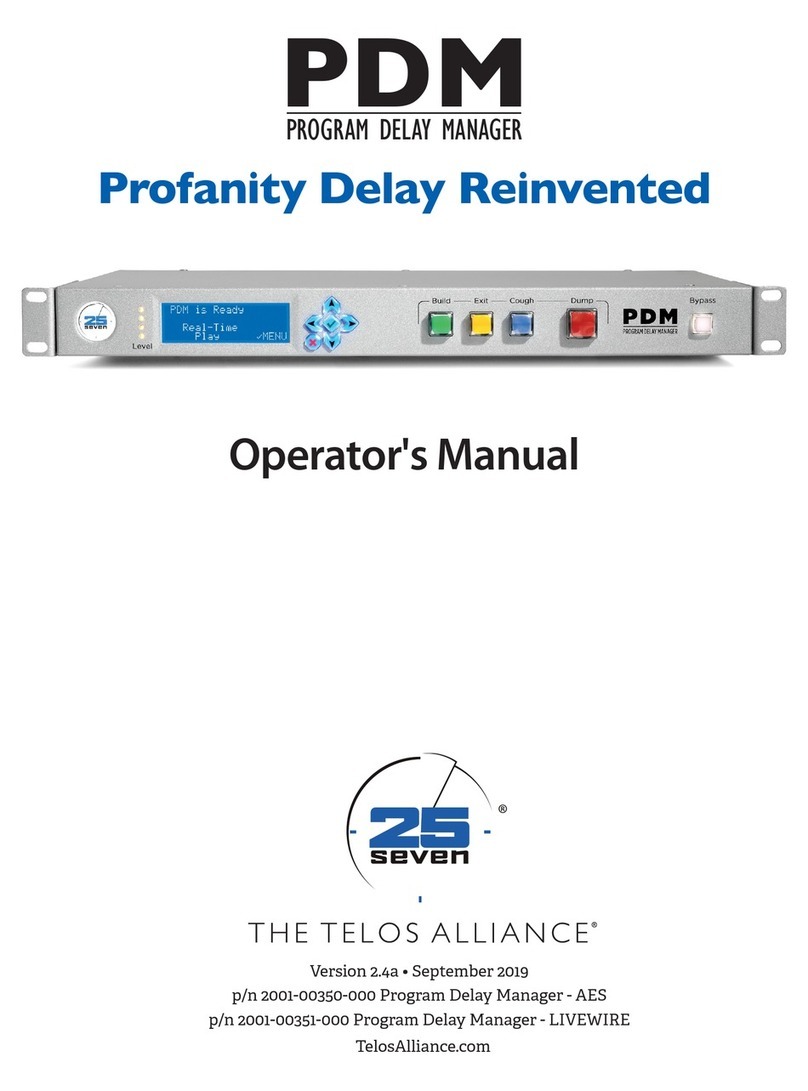 25-Seven PDM Manuel utilisateur
