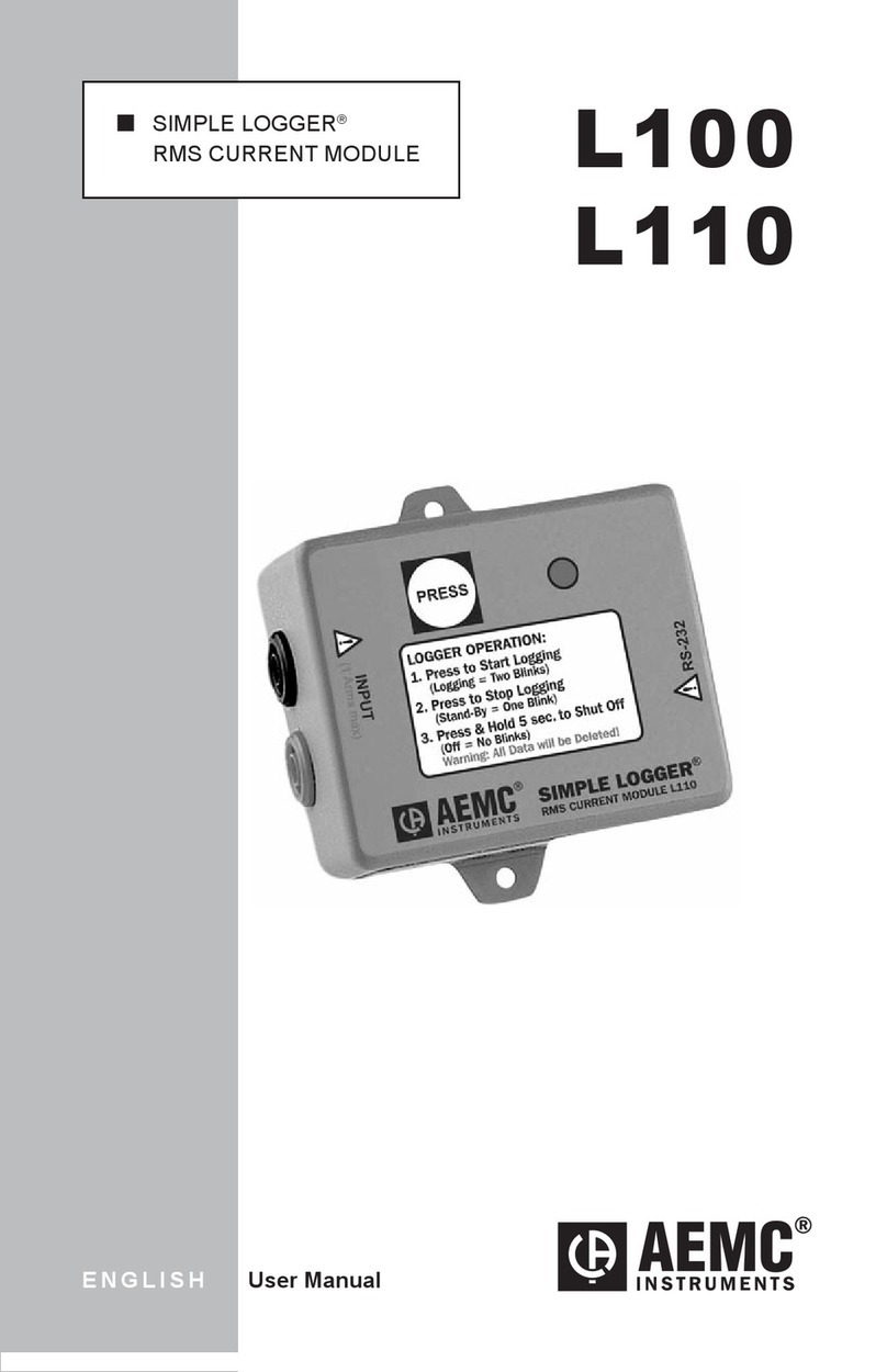 AEMC L100 Manuel utilisateur
