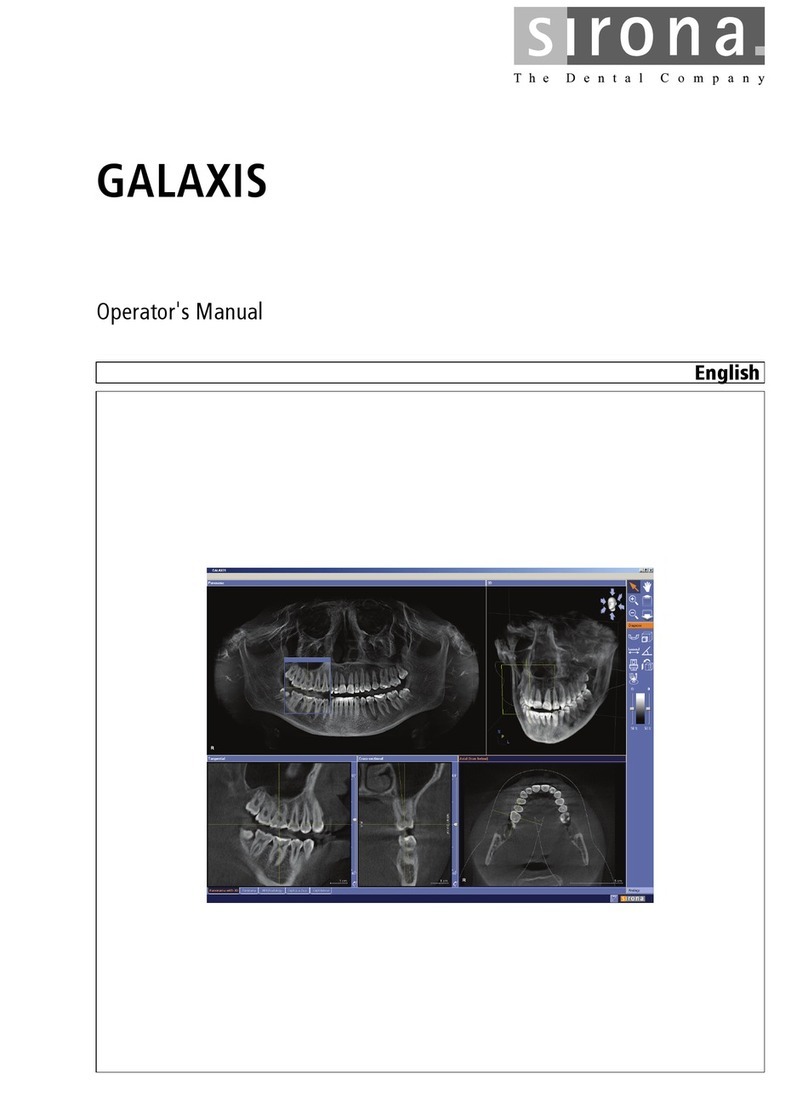 Sirona Galaxis Manuel utilisateur