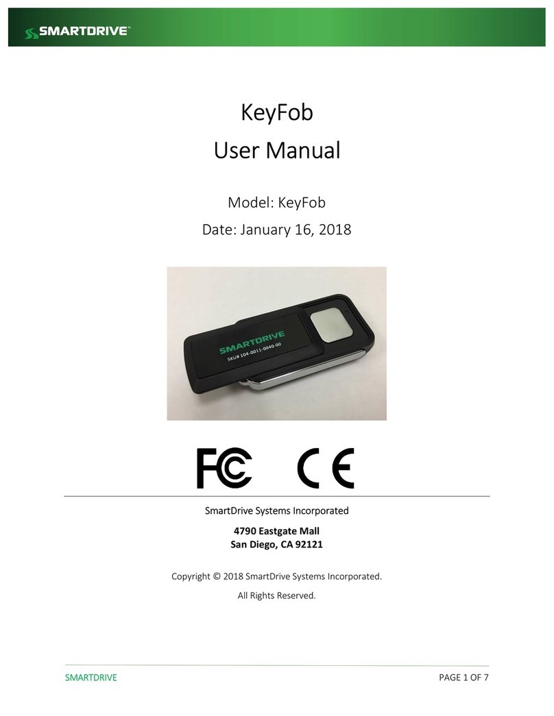 SmartDrive Systems KeyFob Manuel utilisateur