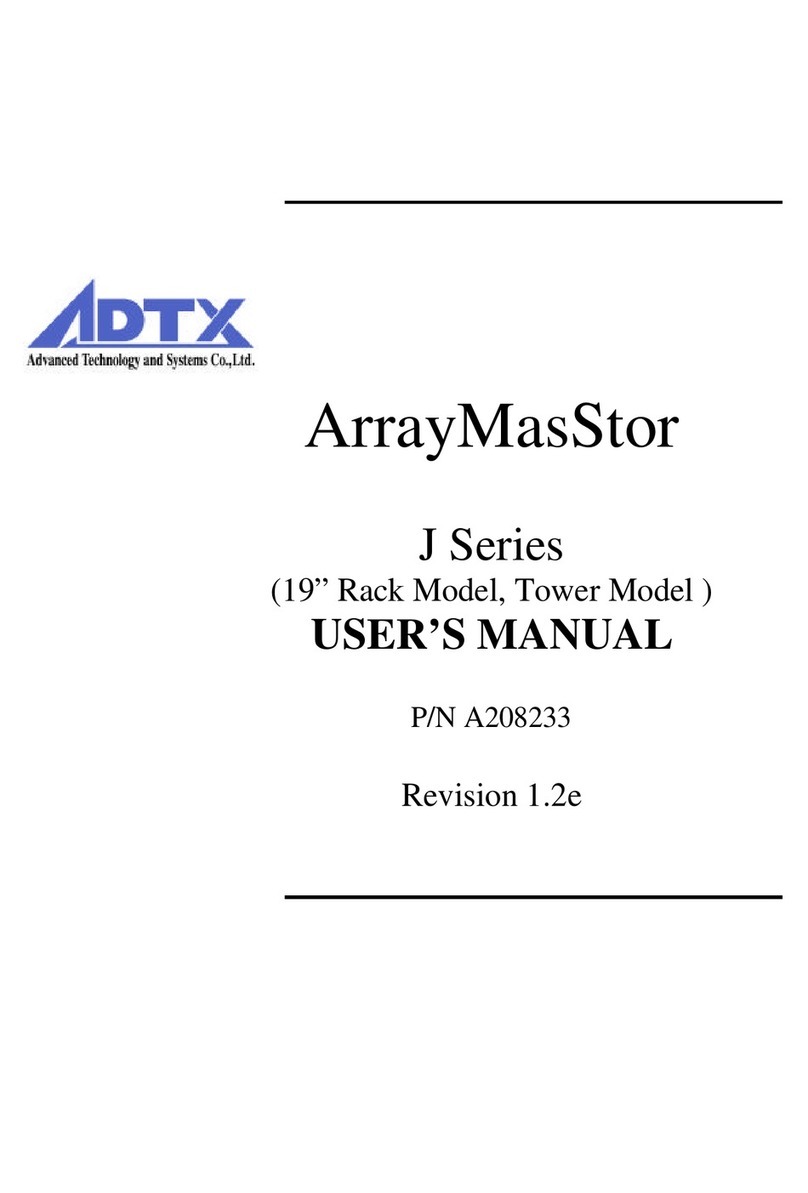 ADTX ArrayMasStor J Series Manuel utilisateur