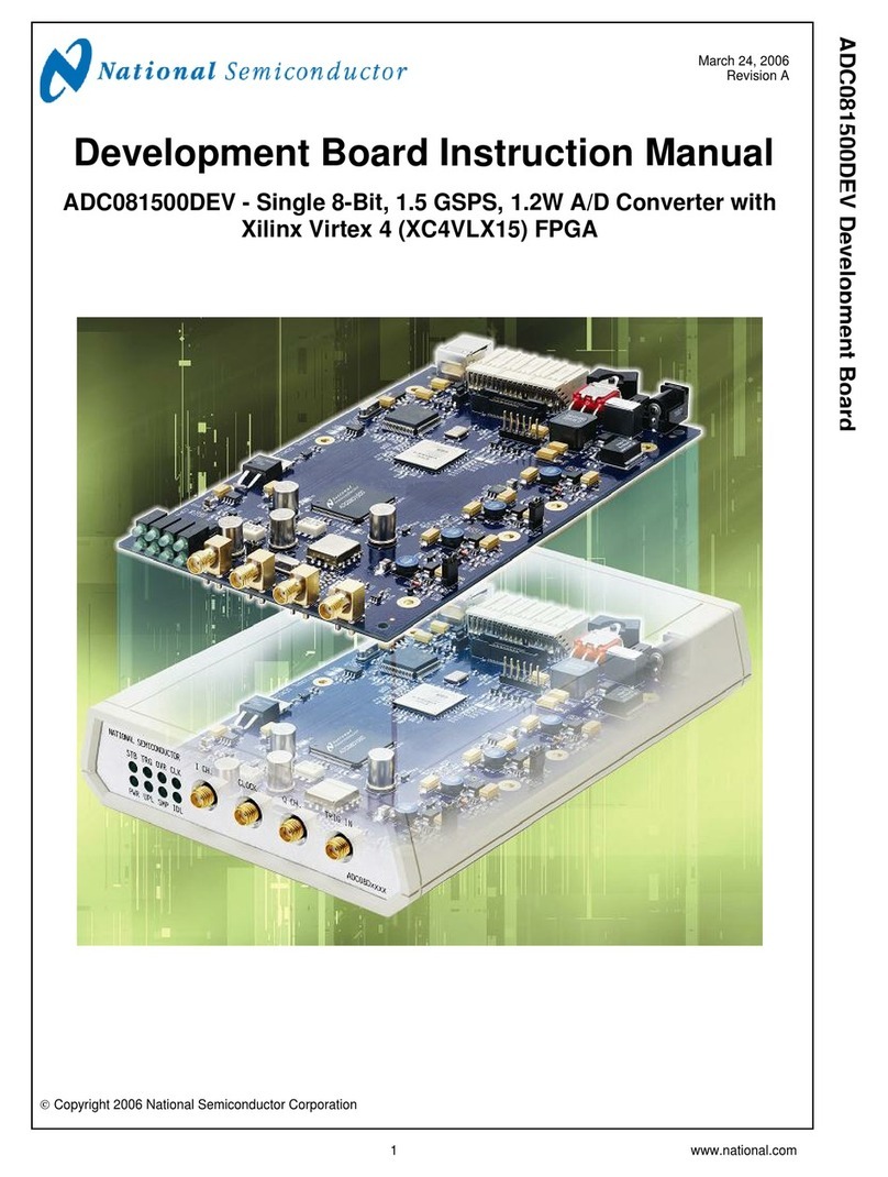 National Semiconductor ADC081500DEV Manuel utilisateur