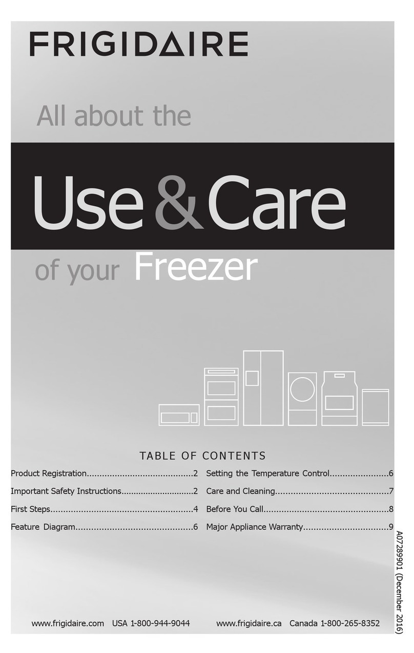Frigidaire FFFU06M1TW Manuel utilisateur Frigidaire FFFU06M1TW Manuel utilisateur