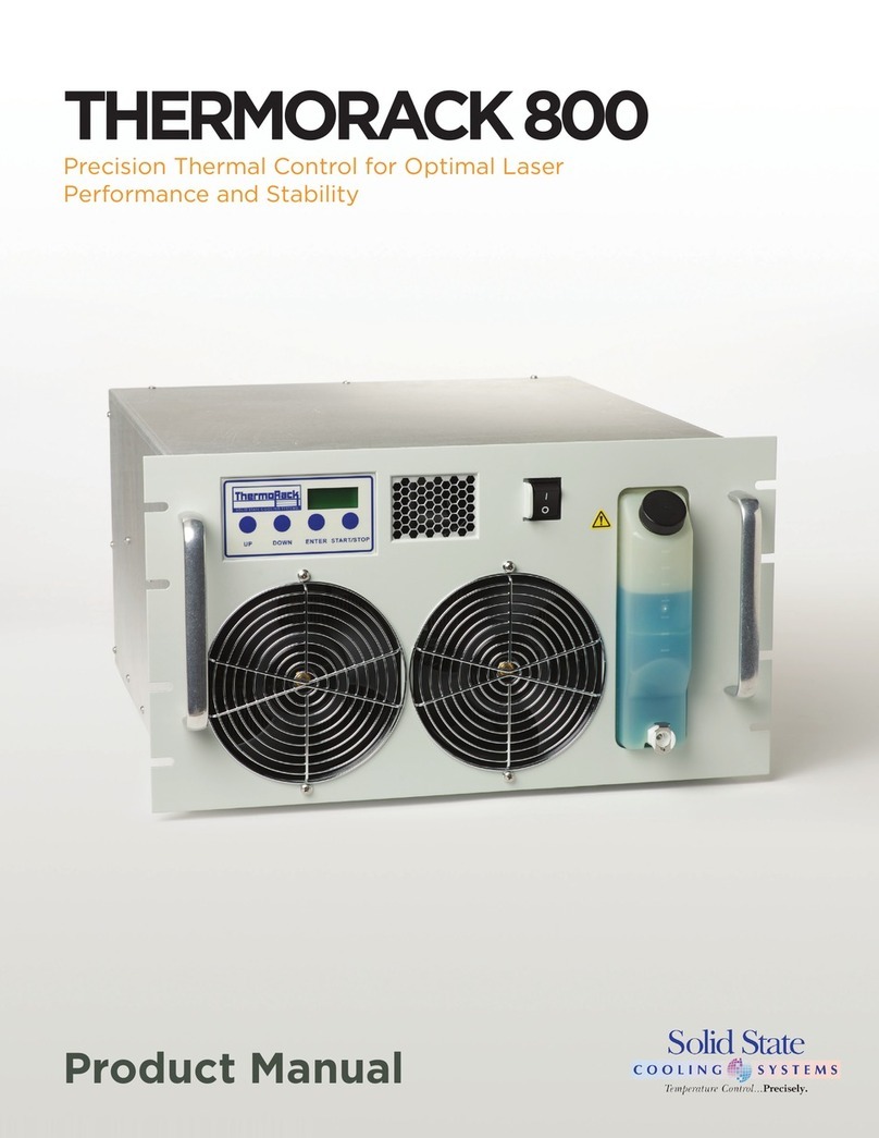 Solid State Cooling Systems THERMORACK 800 Manuel utilisateur Solid State Cooling Systems THERMORACK 800 Manuel utilisateur