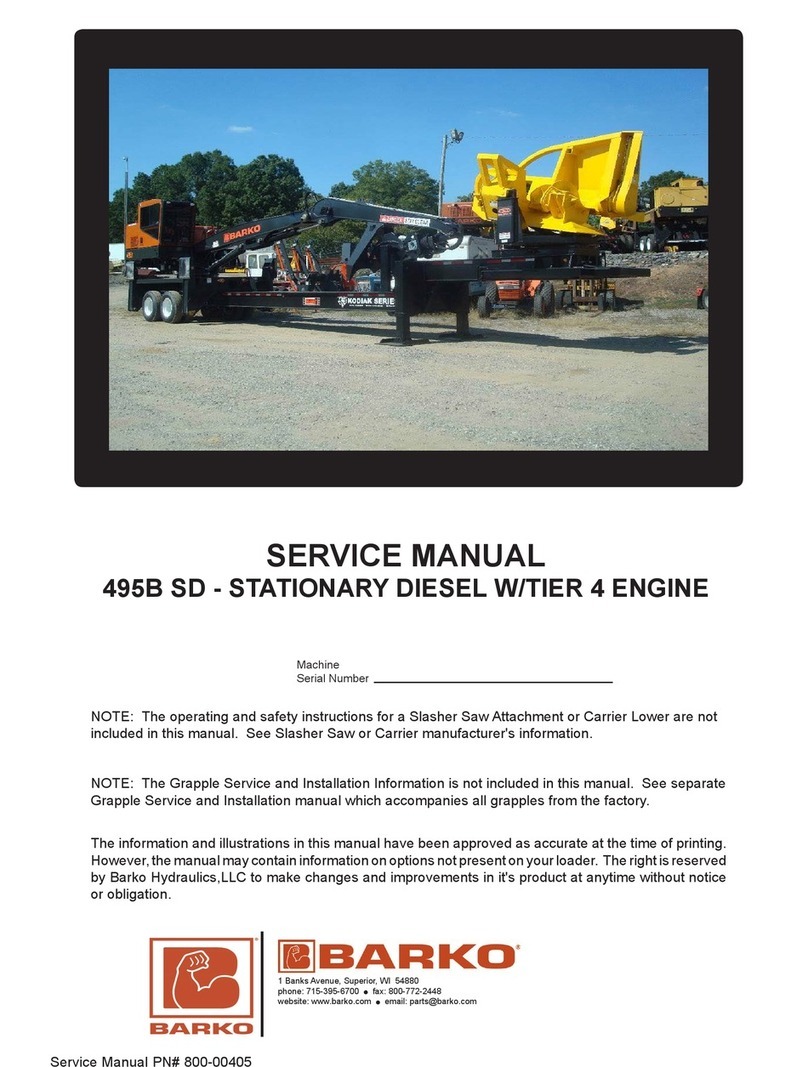 Barko Hydraulics 495B SD Manuel utilisateur