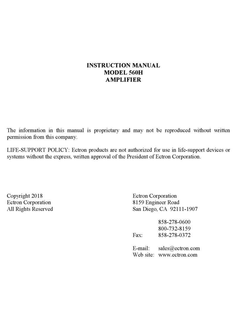Ectron 560H Manuel utilisateur