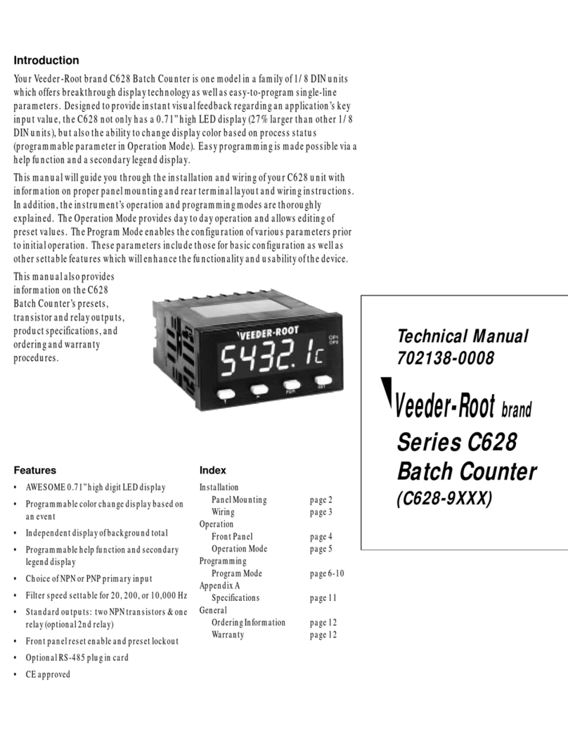 Veeder-Root Series C628 Manuel utilisateur