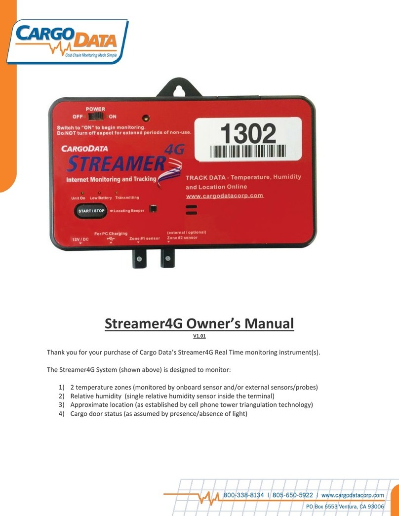 Cargo Data Streamer4G Manuel utilisateur