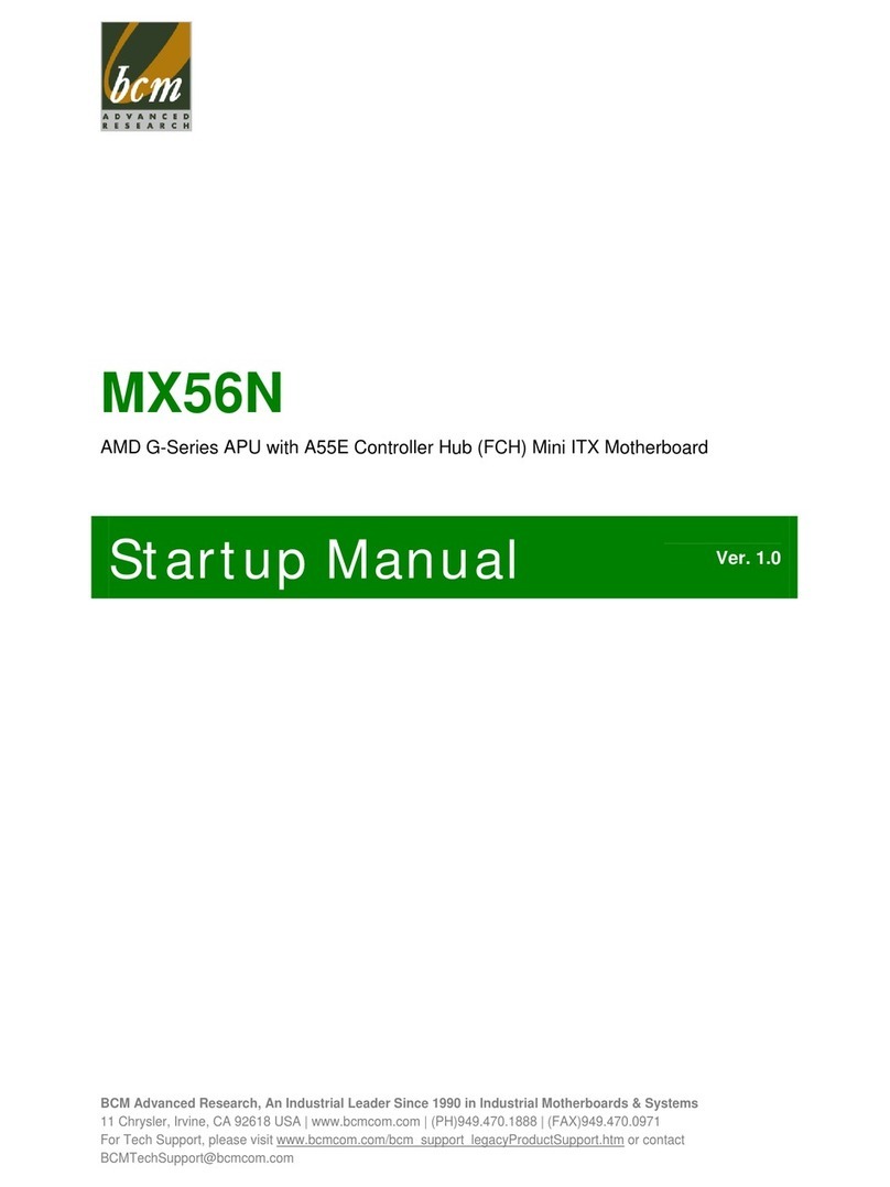 BCM MX56N Manuel d'installation et d'exploitation