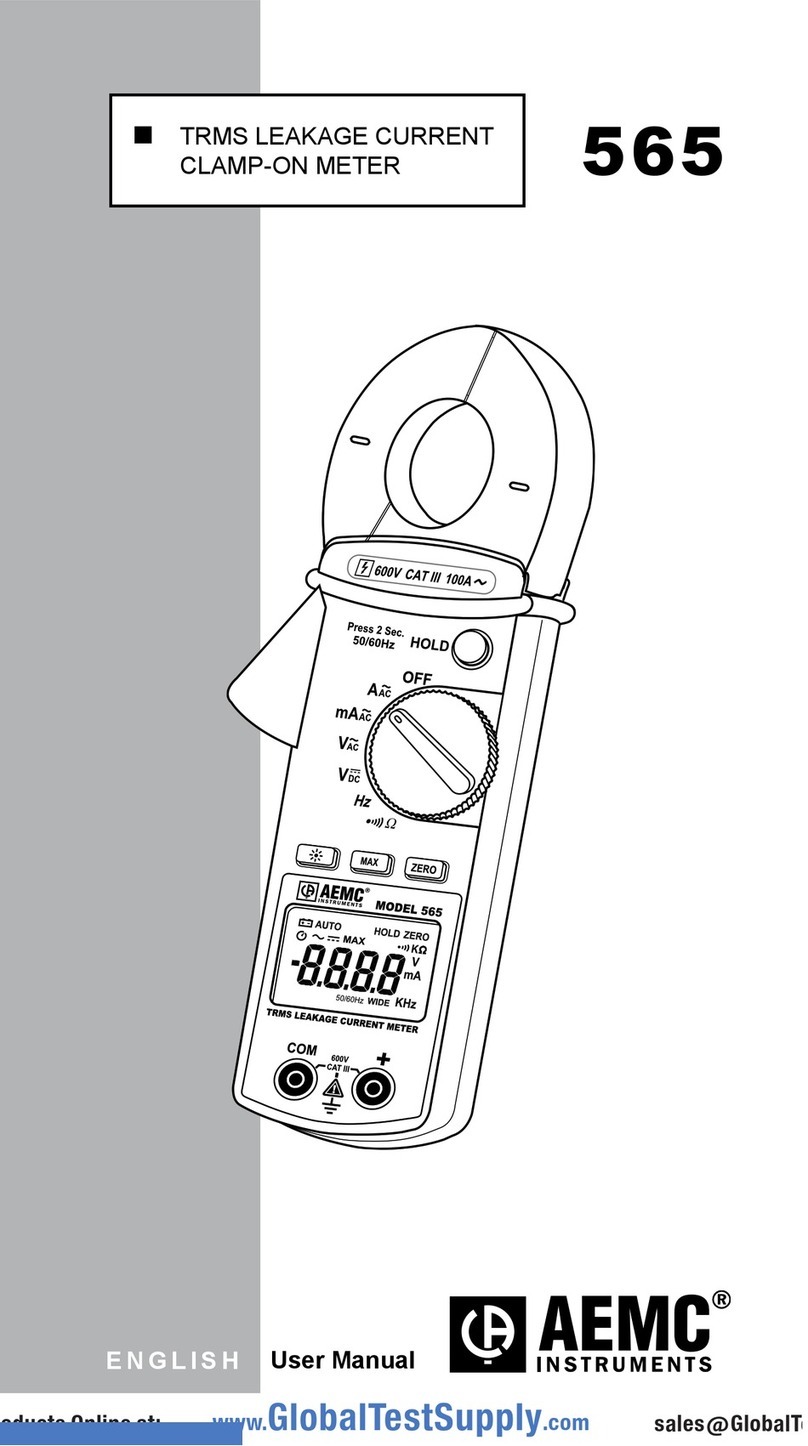 AEMC 565 Manuel utilisateur