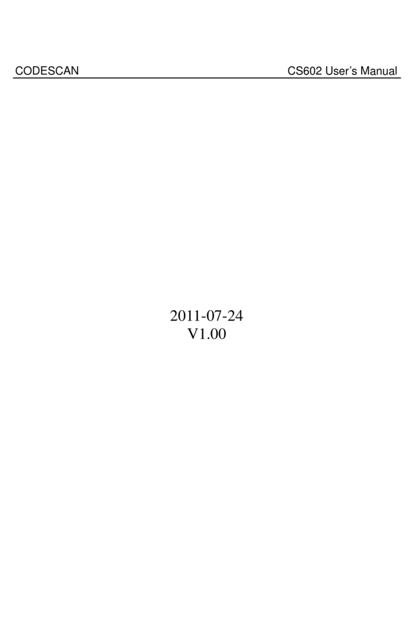 CODESCAN CS602 Manuel utilisateur