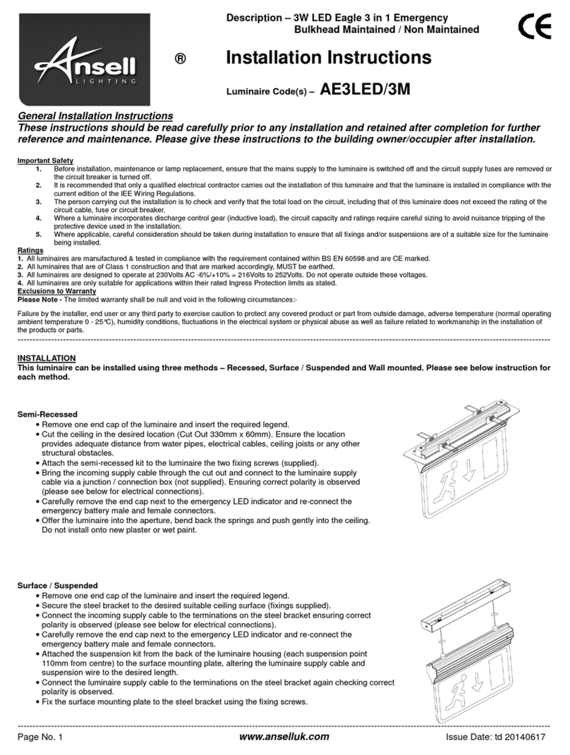 Ansell AE3LED/3M Manuel utilisateur
