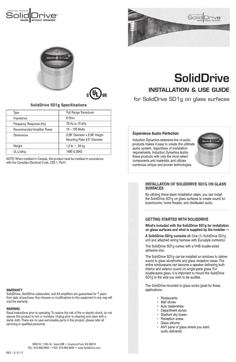SOLIDDRIVE SD1g Manuel d'utilisation